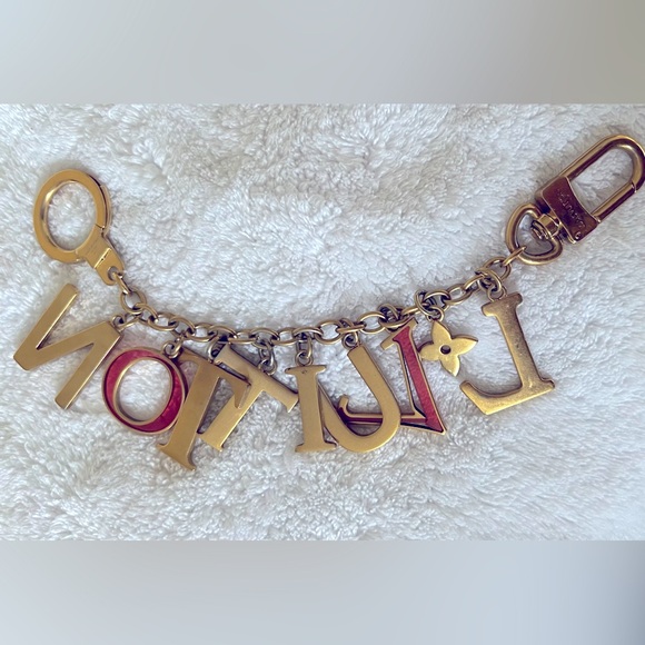 LOUIS VUITTON Initial Idylle Bag Blossom Charm Gold Pink M61020 - Picture 4 of 4